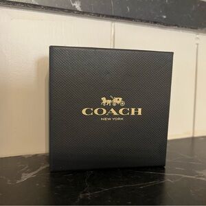 Coach Black and Gold Earrings Box